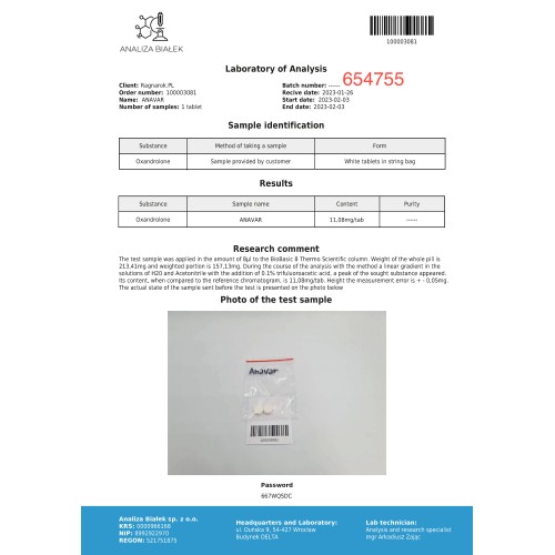 Anavaros 10mg (Oxandrolone)