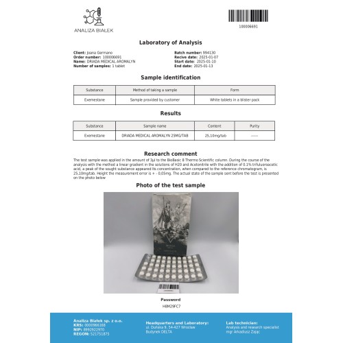 Aromalyn 25 mg (Exemestane)