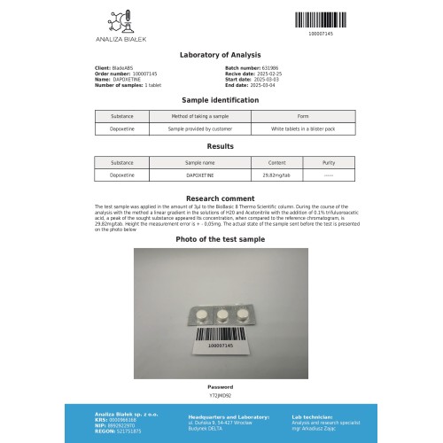 Dapoxetinos 30mg (Dapoxetine)