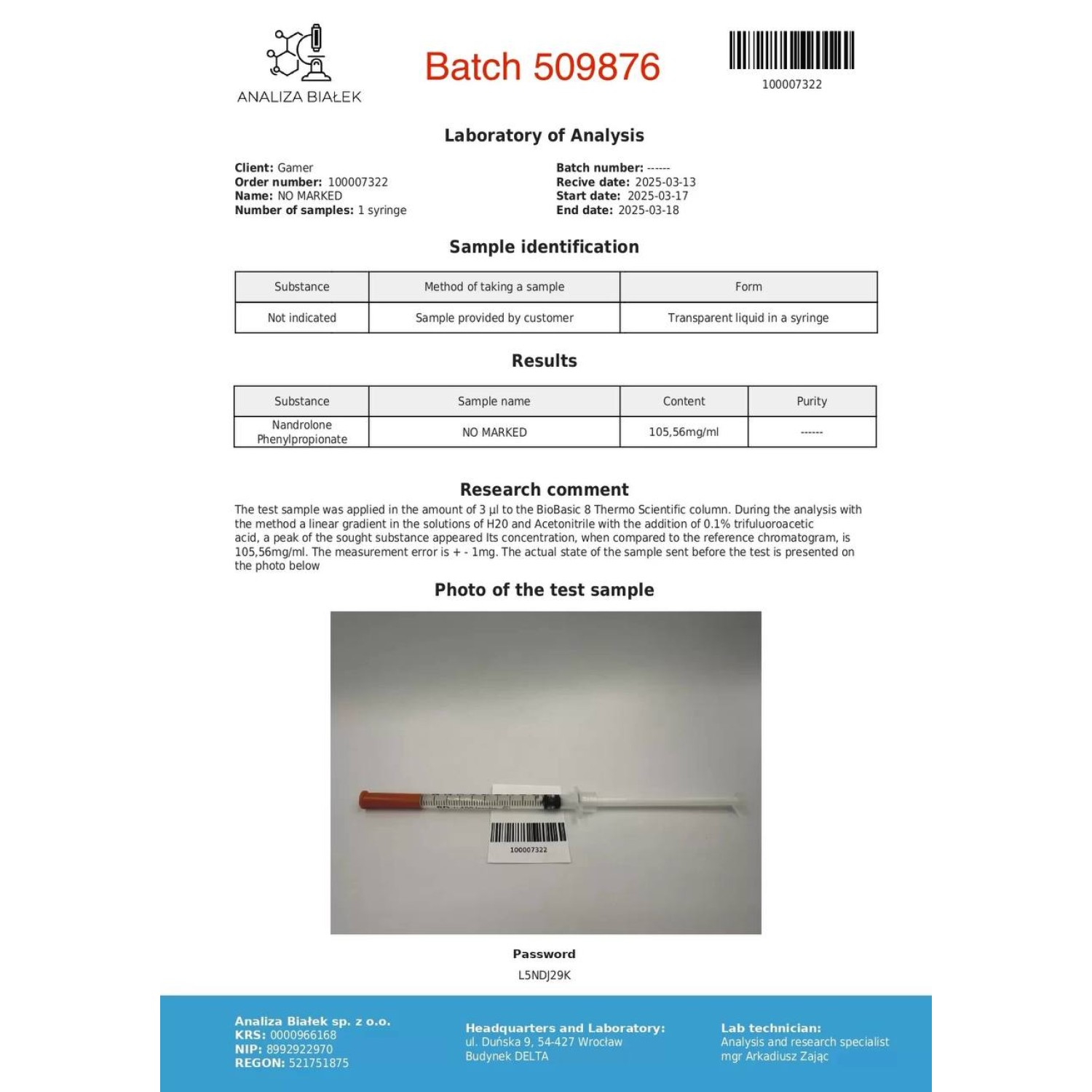 Nanphenylos 100 mg/ml (Nandrolone Phenylpropionate)