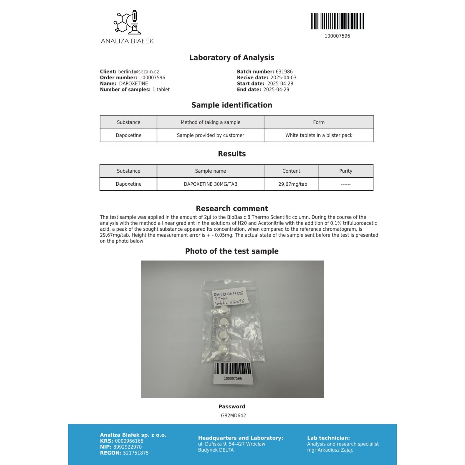 Dapoxetinos (Dapoxetine)