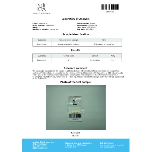 Aromalyn 25 mg (Exemestane)