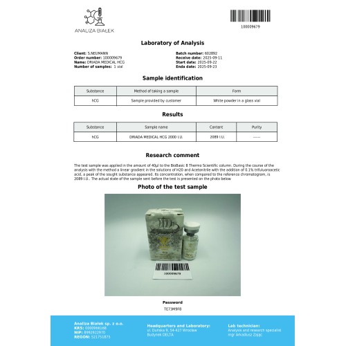 HCG 2000iu (Human chorionic gonadotropin)