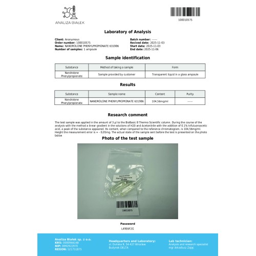 Nanphenylos 100 mg/ml (Nandrolone Phenylpropionate)
