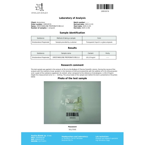 Mastelad 100 mg/ml (Drostanolone Propionate) 10ml vial