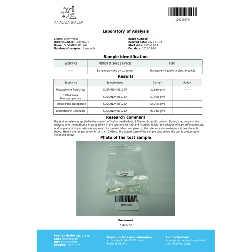 Sustalad 250 mg/ml (Sustanon) 10ml Vial