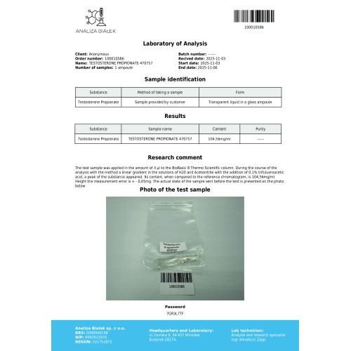 Propios 100 mg/ml (Testosterone Propionate) 10ml vial