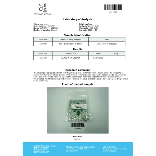 Kamagra 100 (4 tabs/strip) (Sildenafil Citrate 100mg)