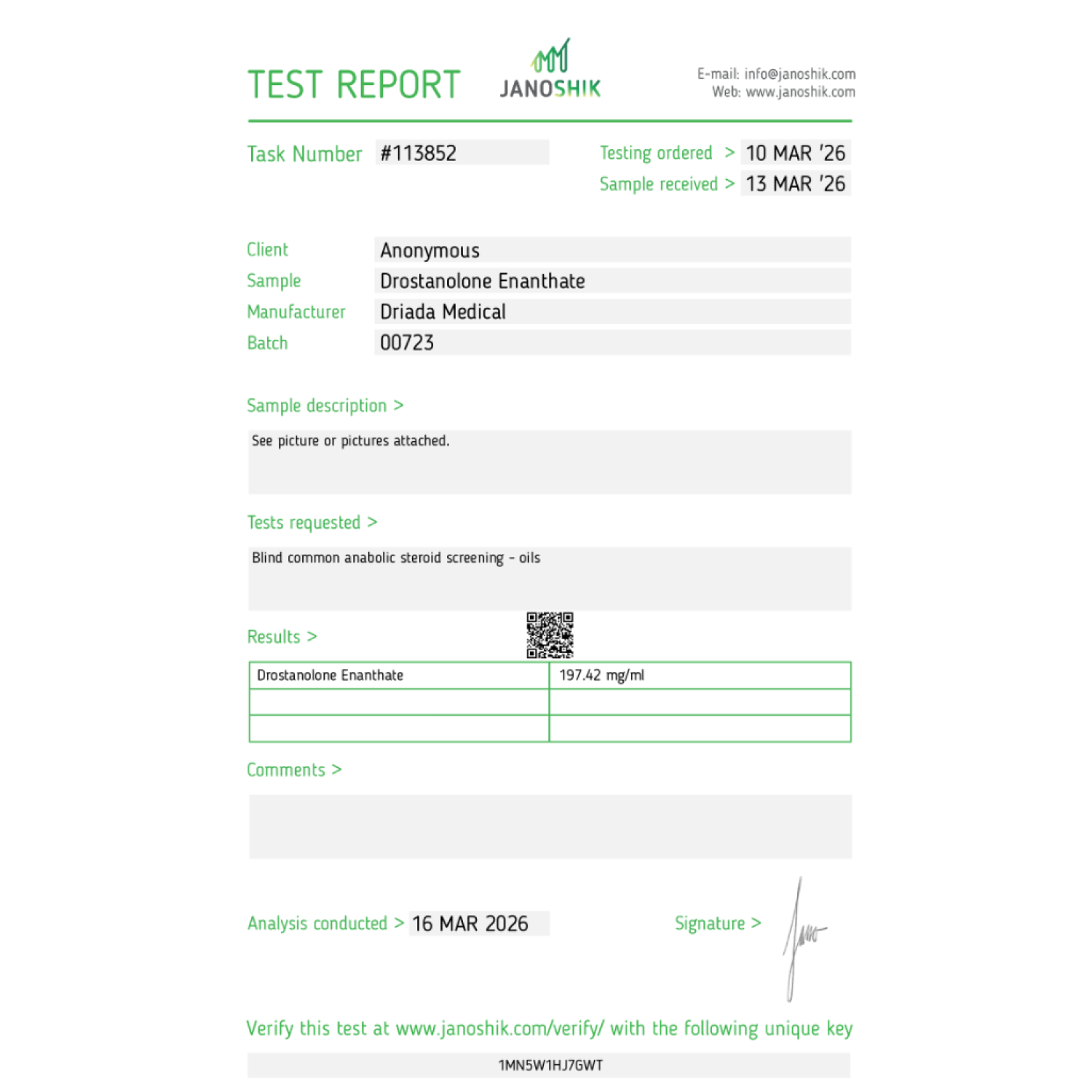 Drostargos 200 mg/ml (Drostanolone Enanthate)