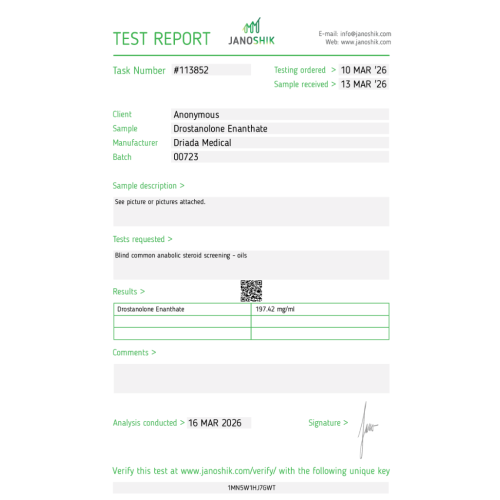 Drostargos 200 mg/ml (Drostanolone Enanthate)