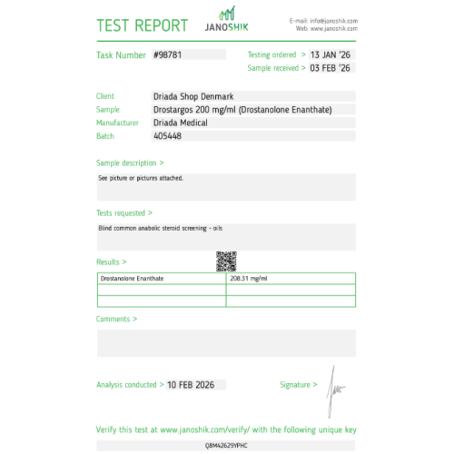 Drostargos 200 mg/ml (Drostanolone Enanthate) 10ml vial