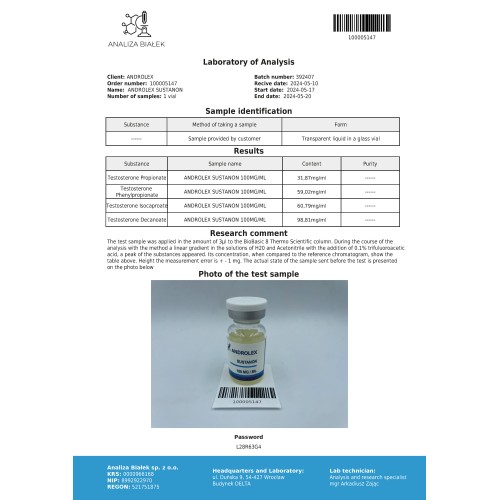 Androlex Sustanon 250 mg/ml Ampoules