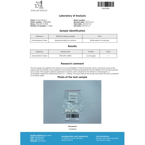 Enclomilad 12.5 mg (Enclomiphene citrate)