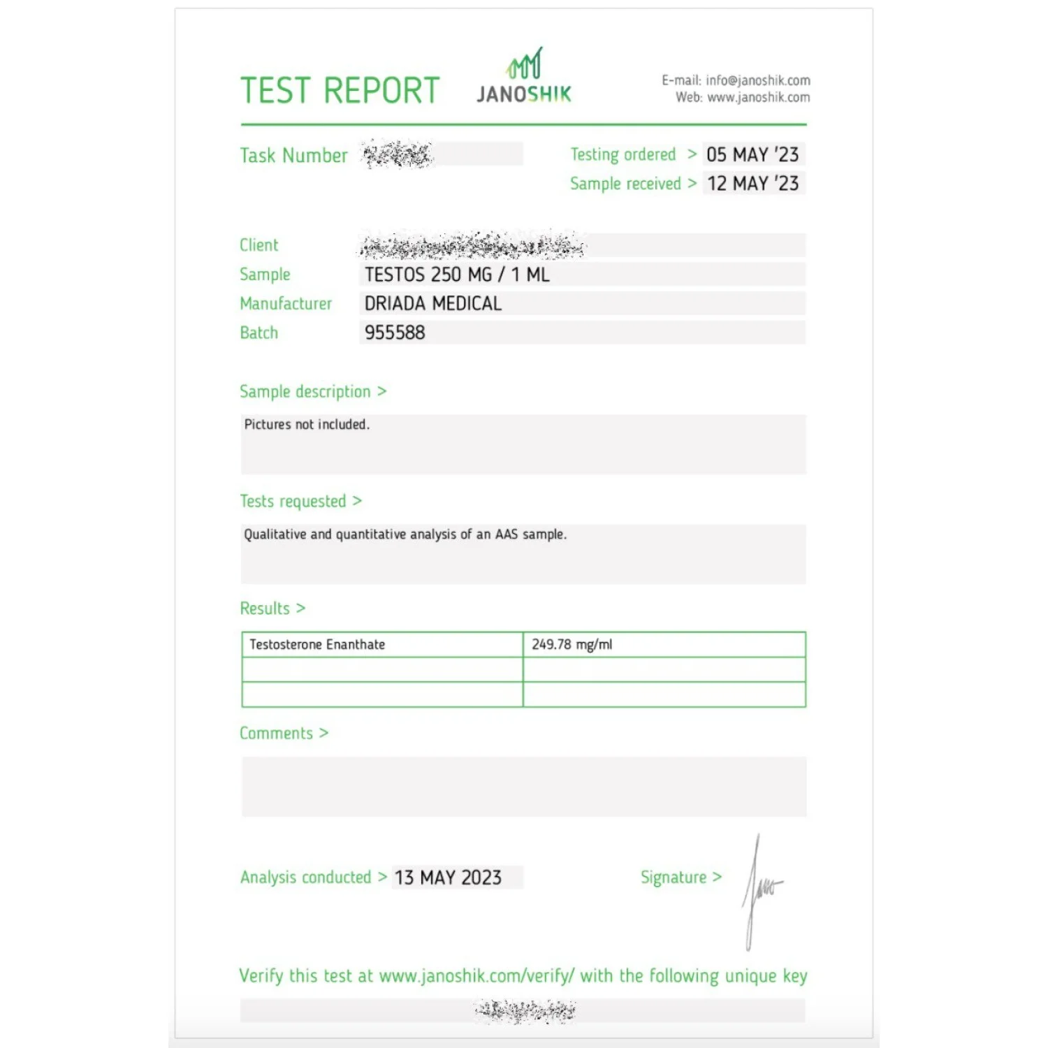 Testos 250 mg/ml (Testosterone Enanthate) Testos 250 mg/ml (Testosterone Enanthate)