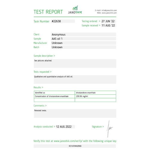 Drostargos 200 mg/ml (Drostanolone Enanthate) 10ml vial