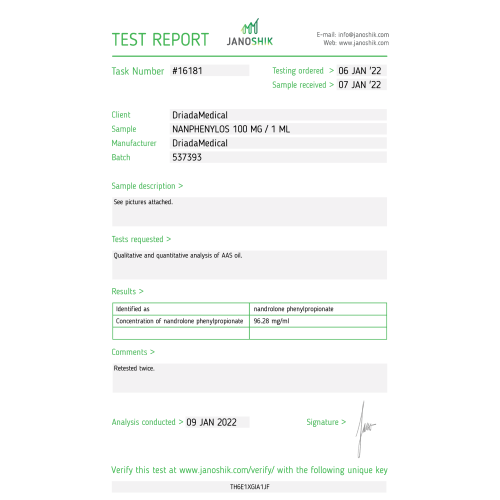 Nanphenylos 100 mg/ml (Nandrolone Phenylpropionate)
