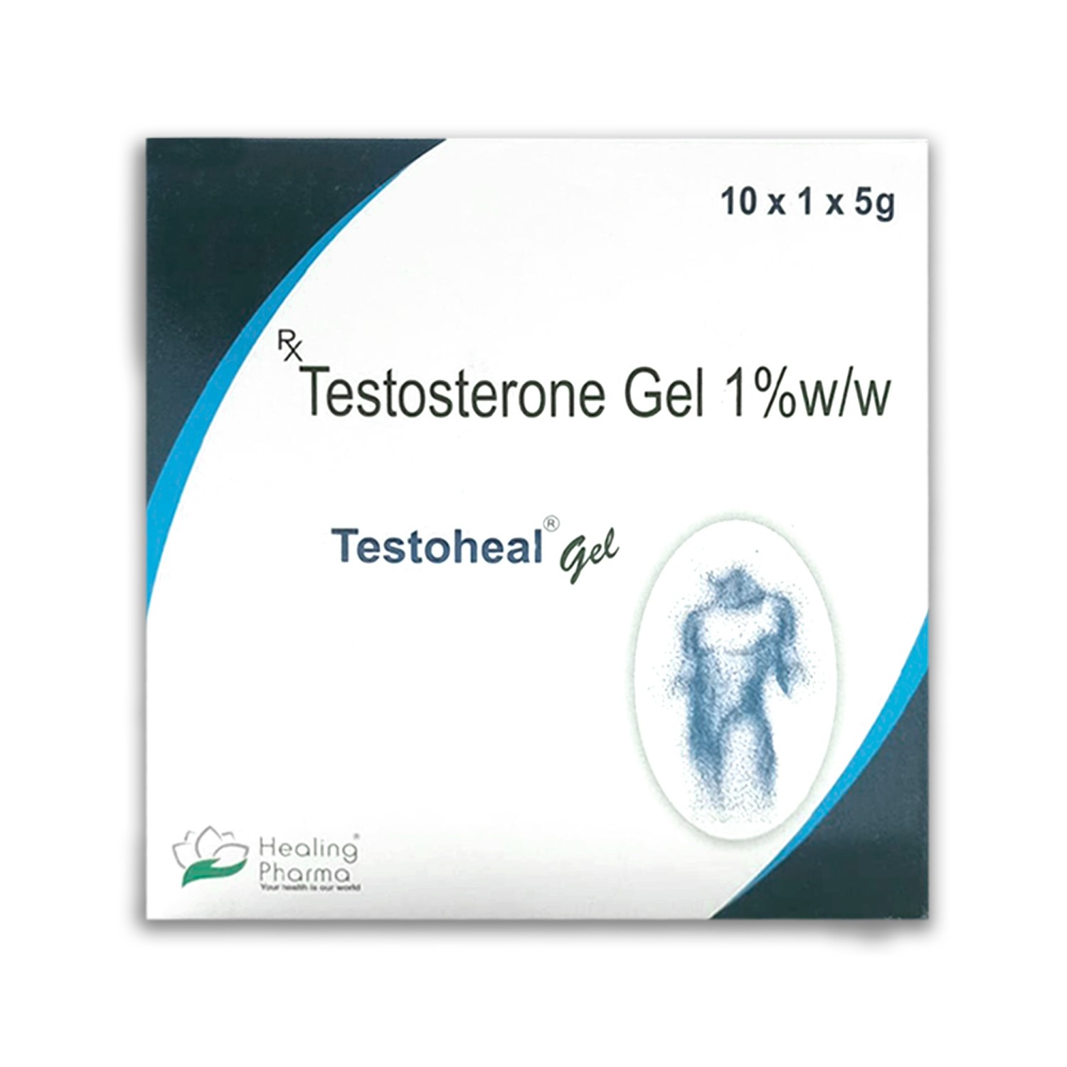 Testoheal (Testosterone gel 1% w/w)  5g