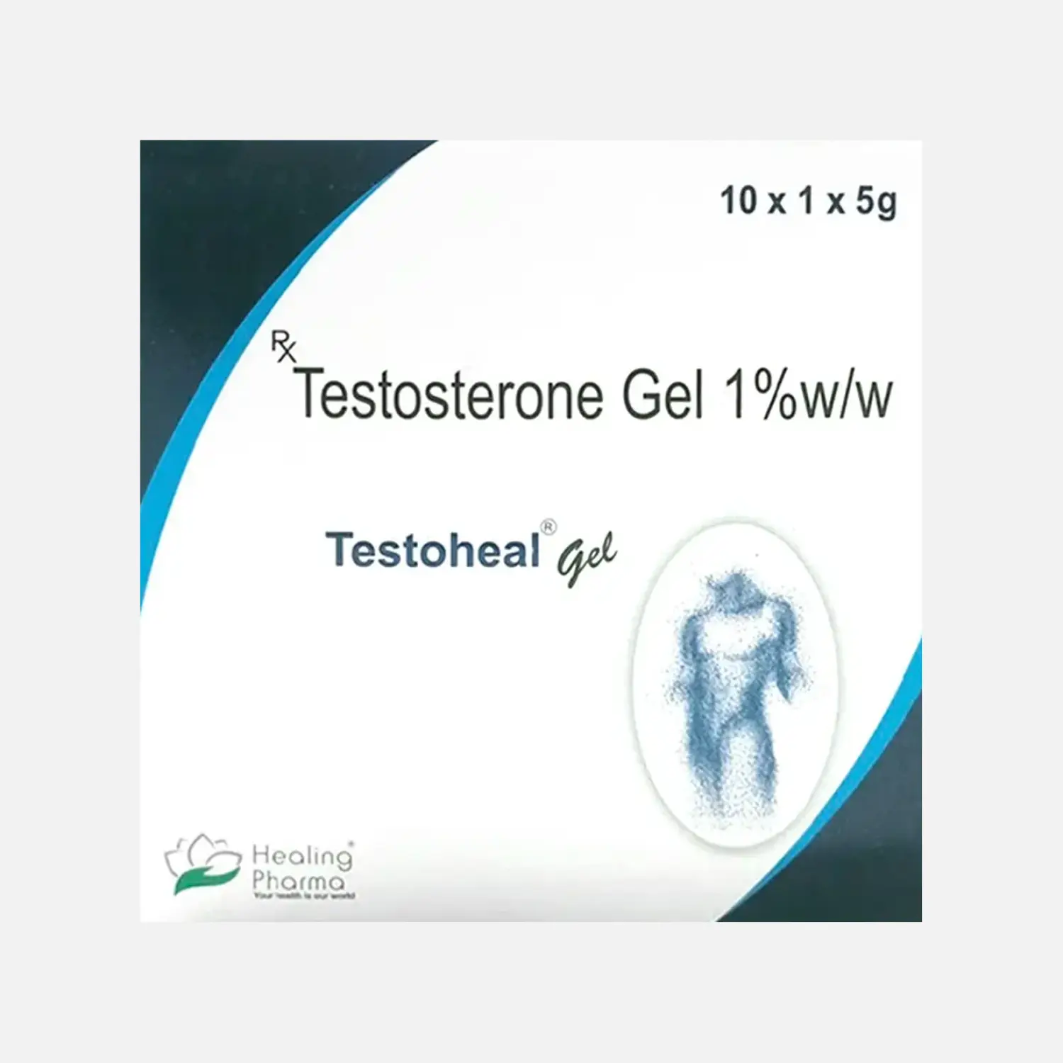 Testoheal (Testosterone gel 1% w/w)  5g