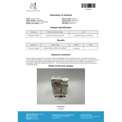 Mentolad 50 mg/ml (Trestolone acetate)