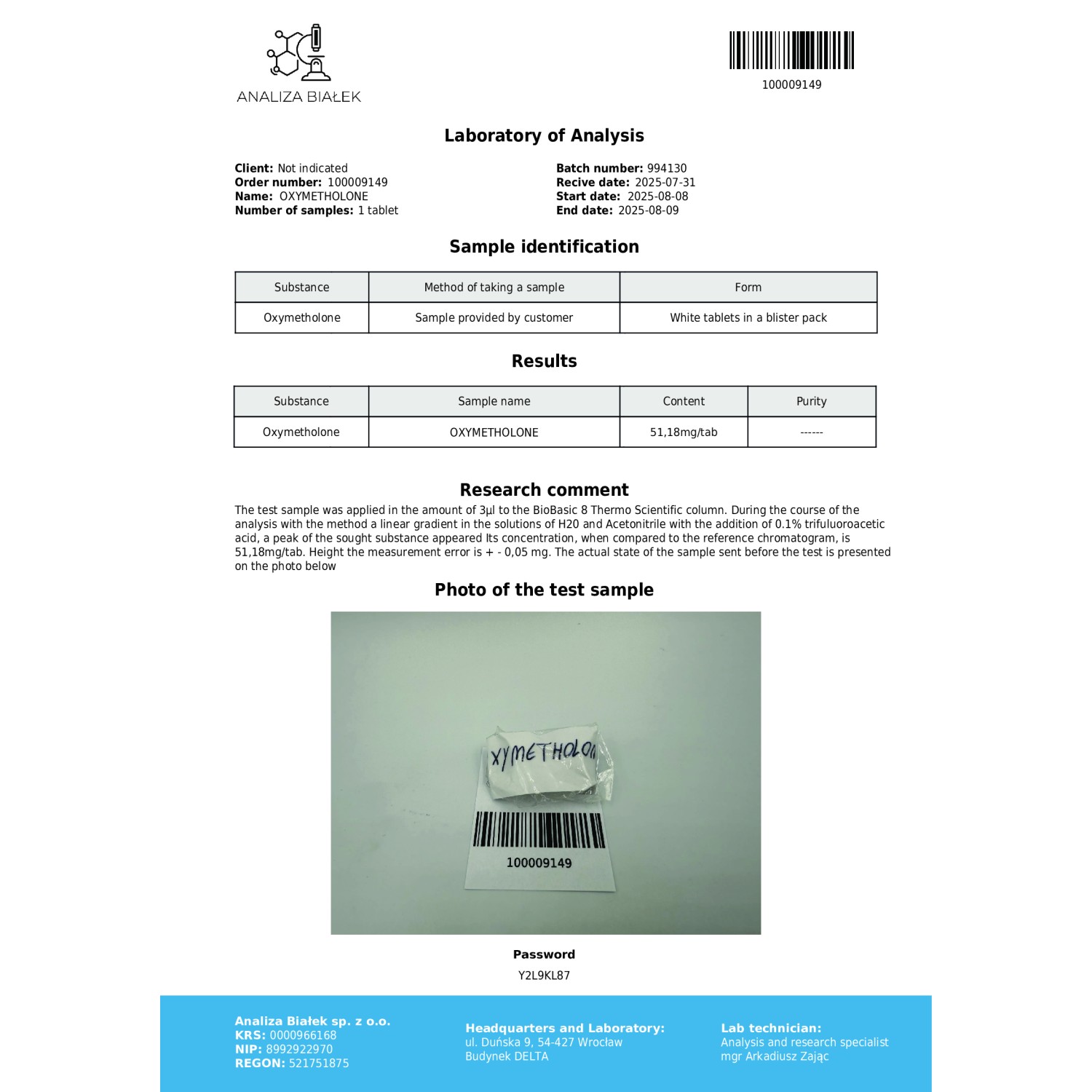 Anadrolus 50 mg (Oxymetholone) Anadrolus 50 mg (Oxymetholone)