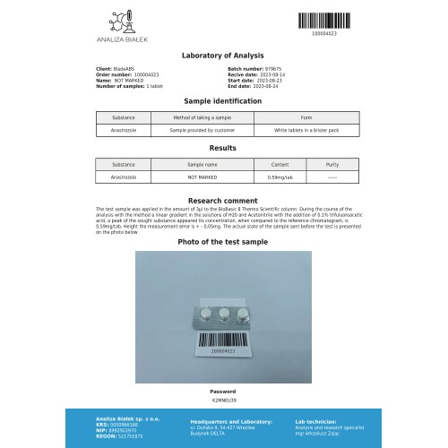 Arimidyn 0.5 mg (Anastrozole) Arimidyn 0.5 mg (Anastrozole)