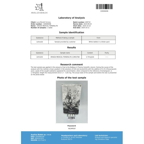 Femaralyn 2.5 mg (Letrozole)