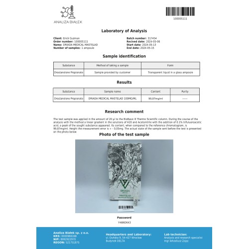 Mastelad 100 mg/ml (Drostanolone Propionate) 10ml vial
