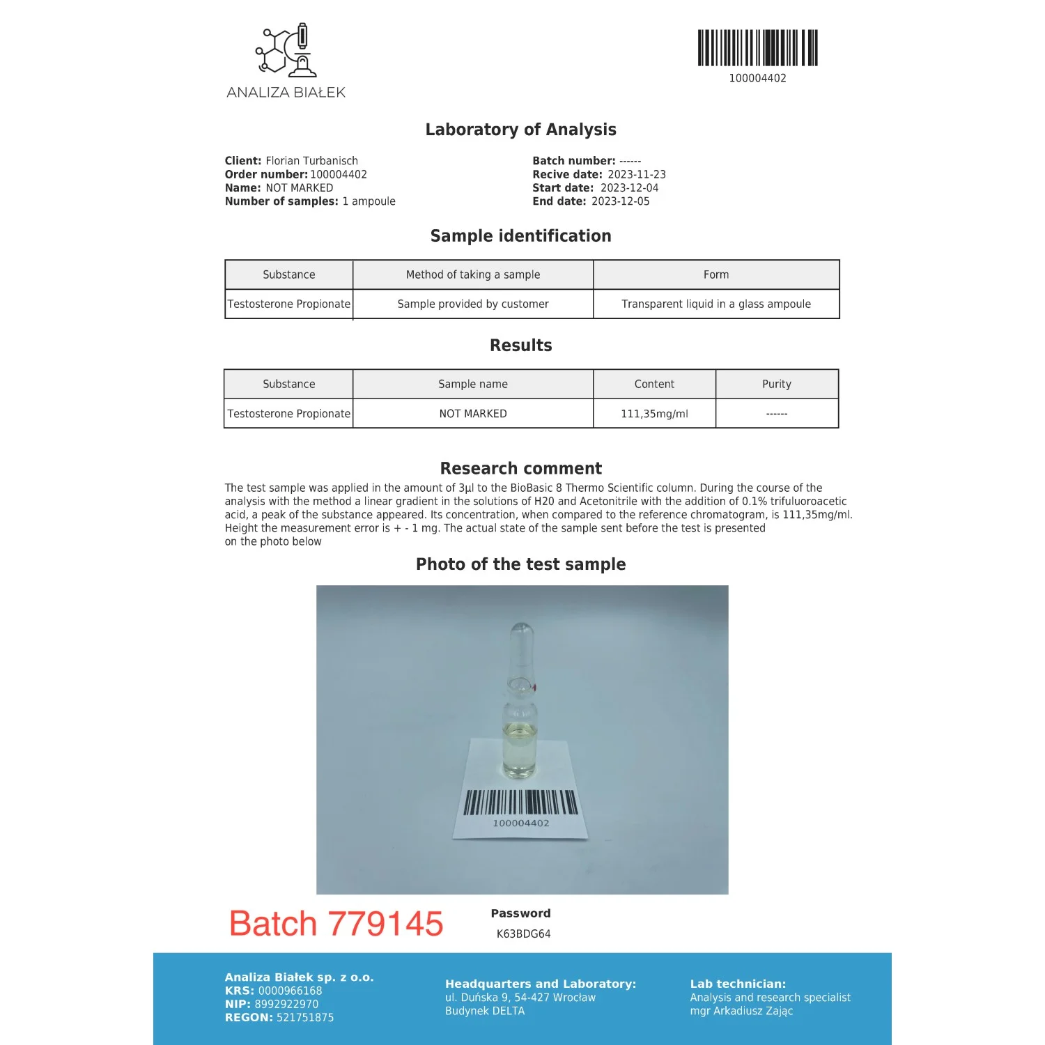 Propios 100 mg/ml (Testosterone Propionate) 10ml vial Propios 100 mg/ml (Testosterone Propionate) 10ml vial