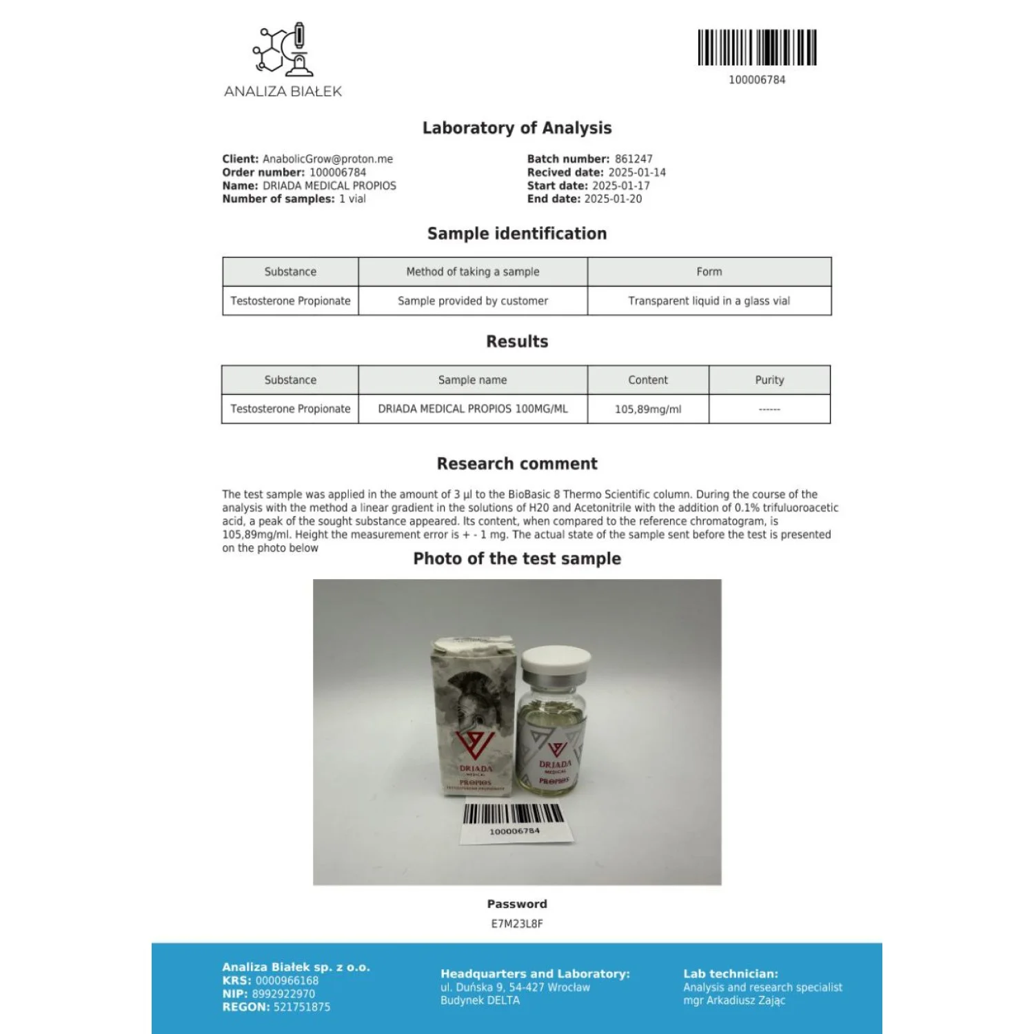 Propios 100 mg/ml (Testosterone Propionate) 10ml vial Propios 100 mg/ml (Testosterone Propionate) 10ml vial