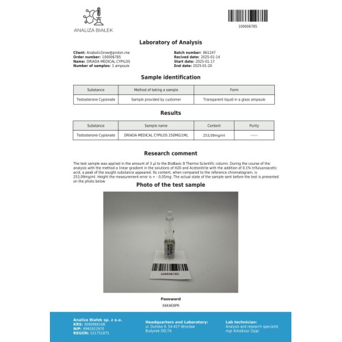 Cypilos 200 mg/ml (Testosterone Cypionate)