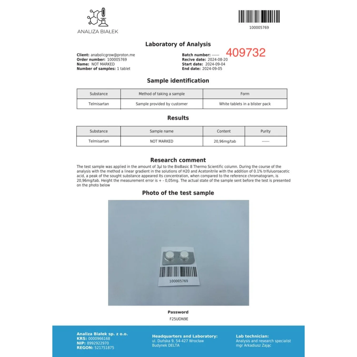 Sartanos 20mg (Telmisartan) Sartanos 20mg (Telmisartan)