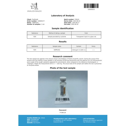 Somatropin HGH Liquid 100iu