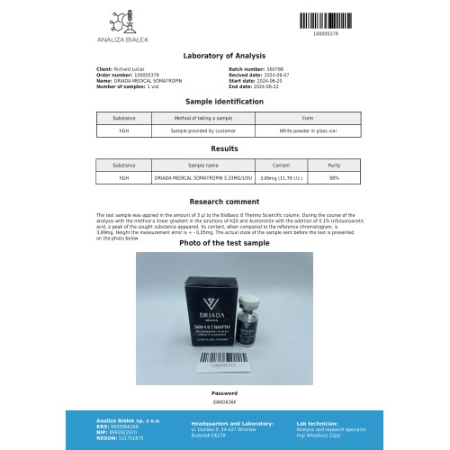 Somatropin HGH Powder 10iu