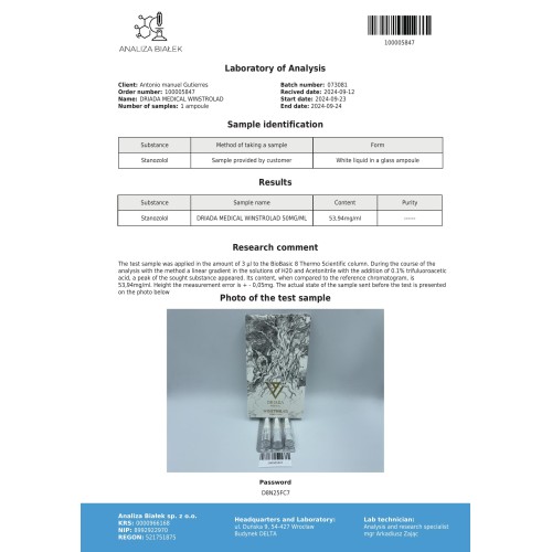 Winstrolad 50 mg/ml (Stanozolol)