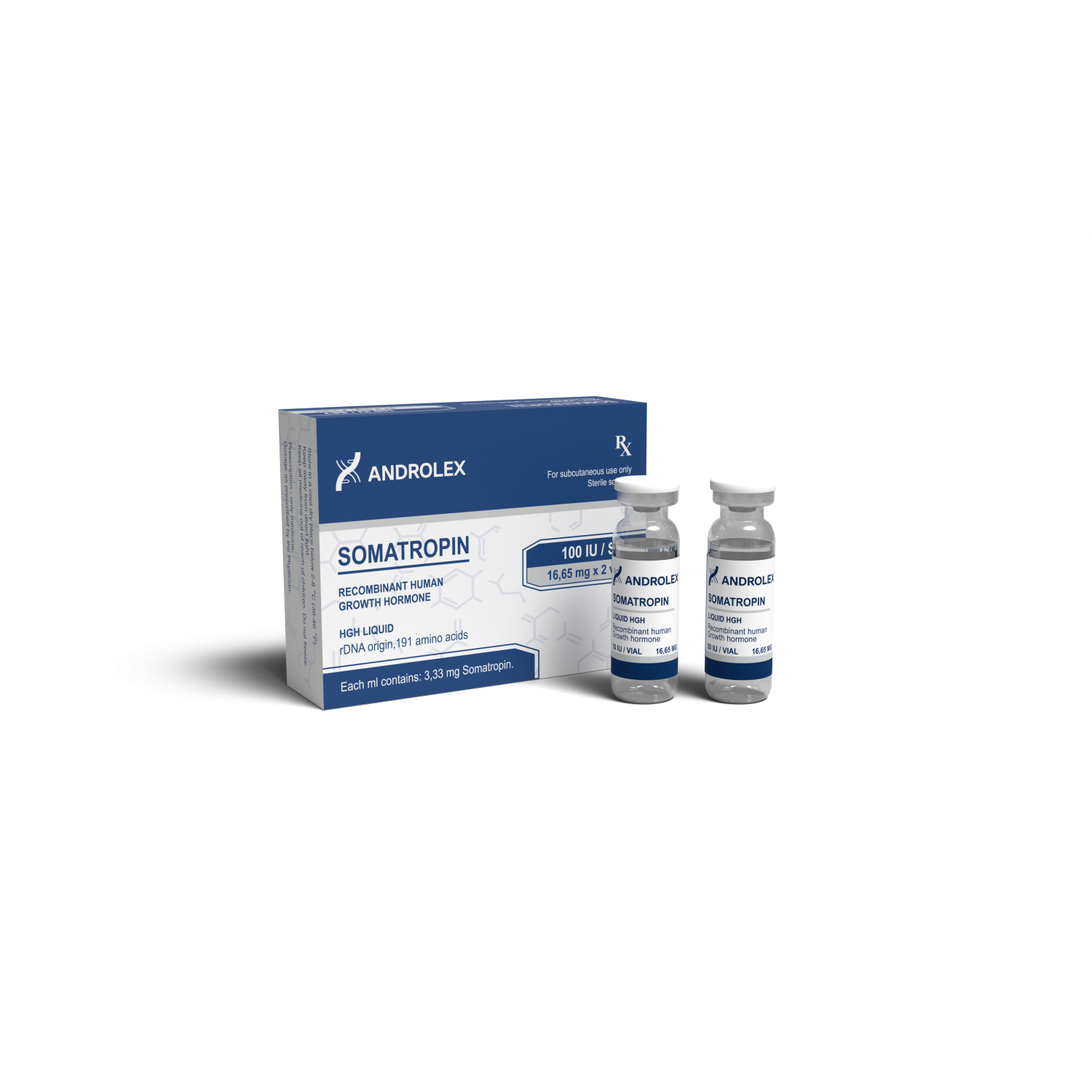 Androlex Somatropin HGH Liquid 100 iu
