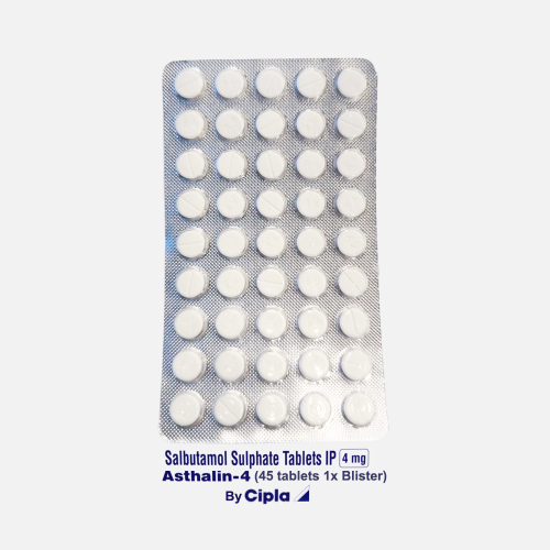 Salbutamol 4mg (Asthalin 4) (45 tabs) (1 Blister)